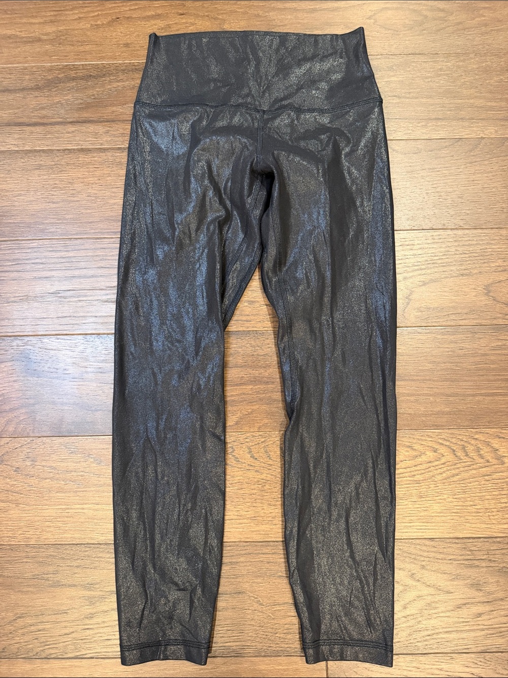 Lululemon Wunder Under High-Rise Tight 24" Shine Black - Size 6